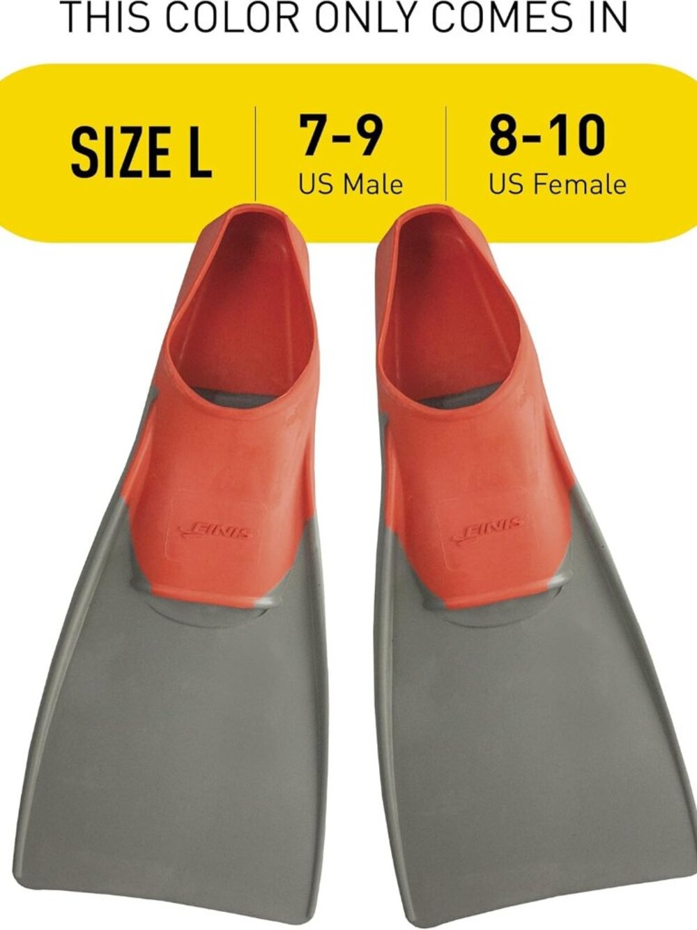 Seavenger Women's Red and Gray Swim Fins - Size L